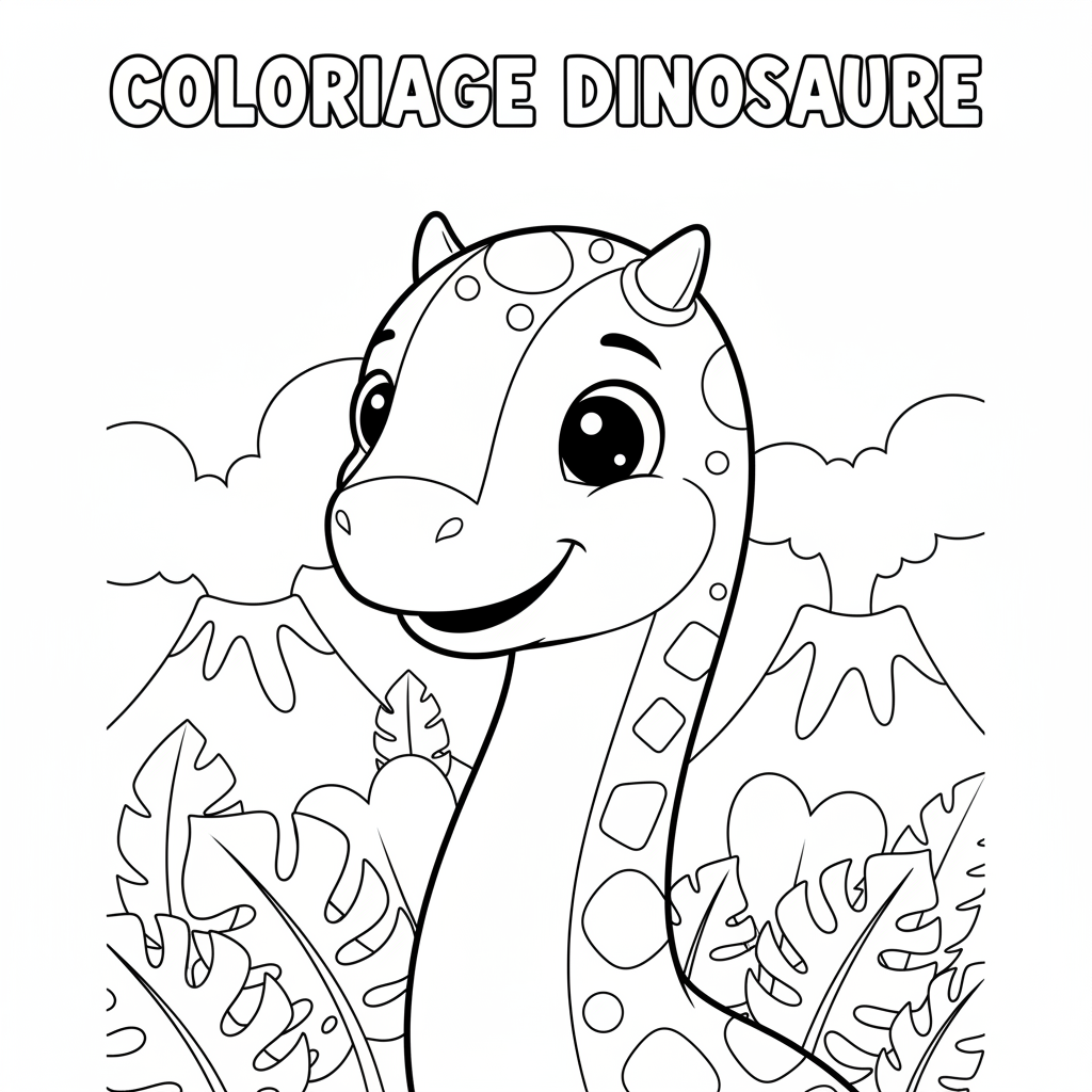 Coloriage coloriage gratuit dinosaure 4
