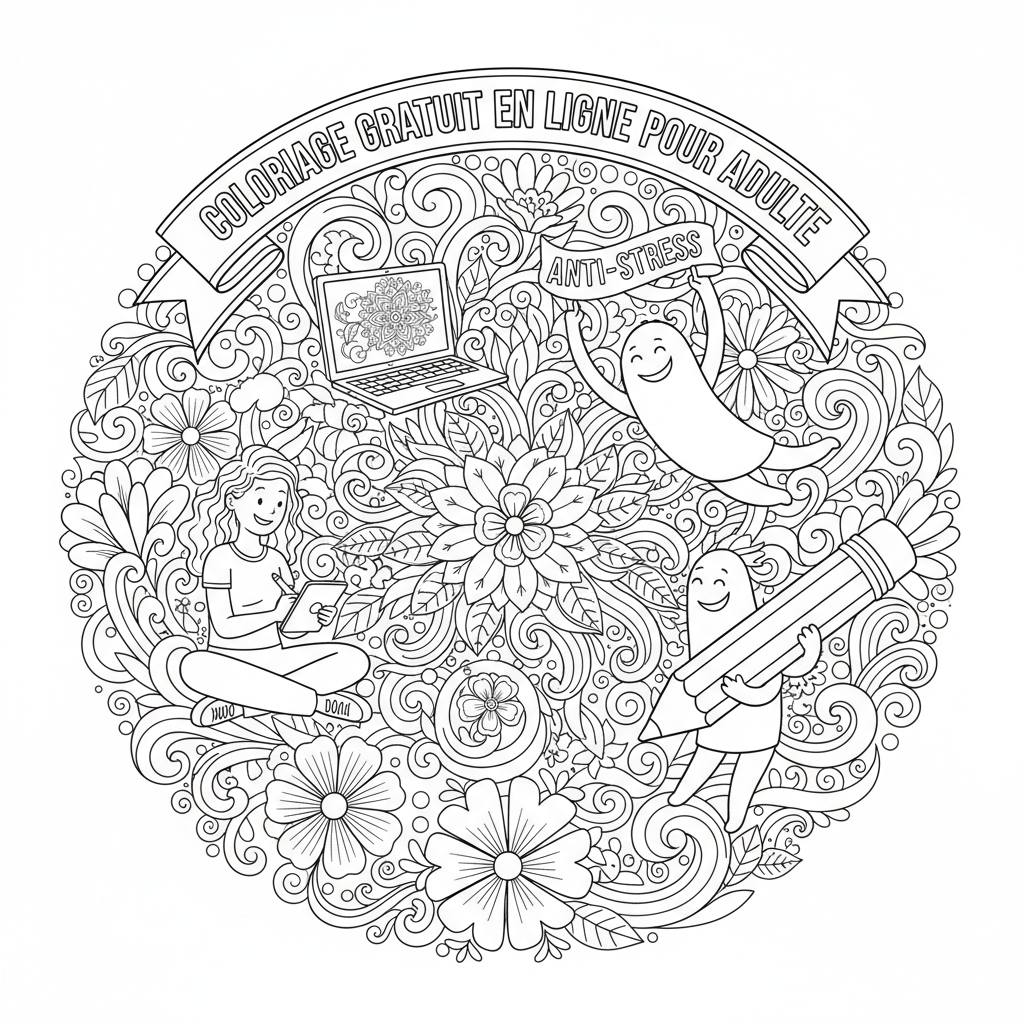 Coloriage coloriage gratuit en ligne pour adulte 5