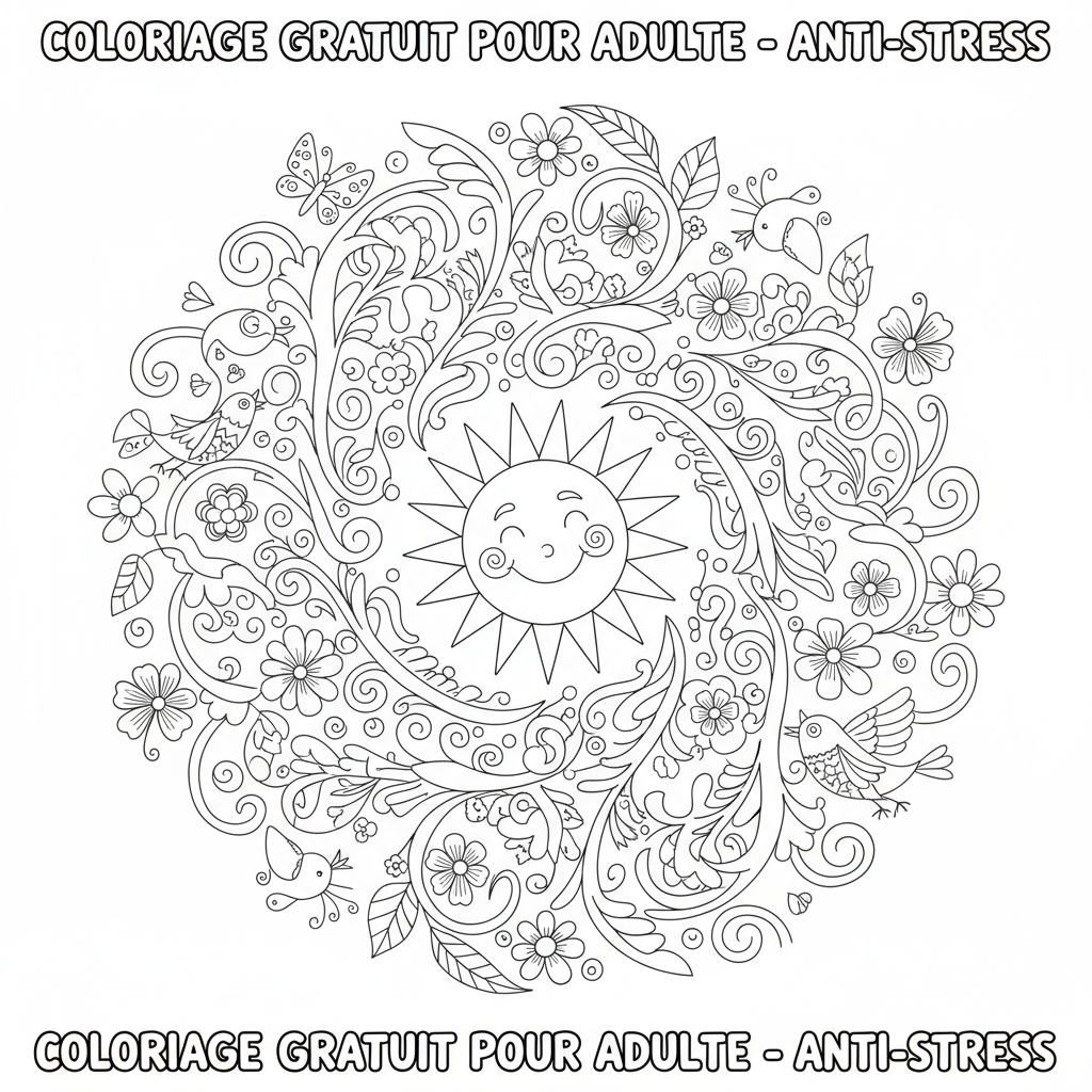 Coloriage coloriage gratuit pour adulte 5