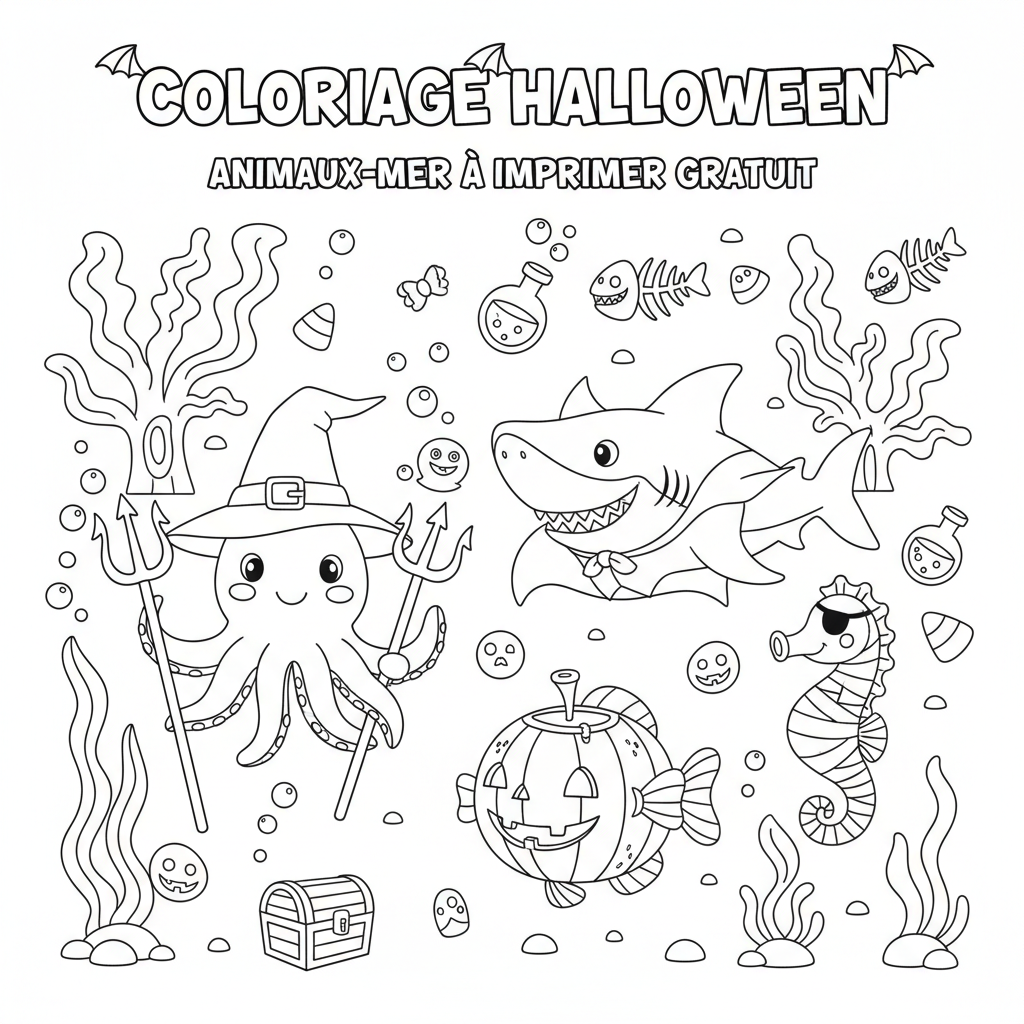Coloriage coloriage halloween a imprimer gratuit 2