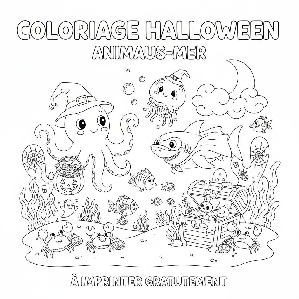 Coloriage coloriage halloween à imprimer gratuitement 2