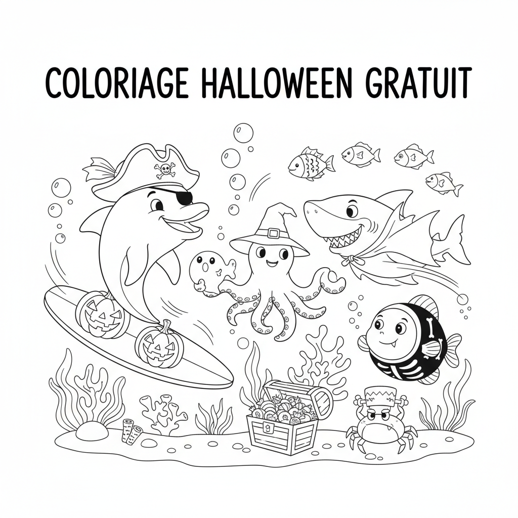 Coloriage coloriage halloween à imprimer gratuitement 5