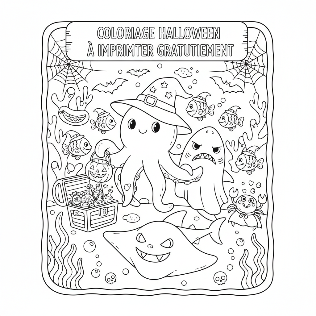 Coloriage coloriage halloween a imprimer gratuitement 2