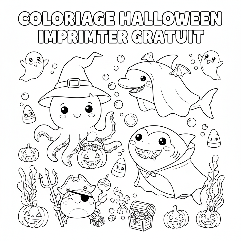Coloriage coloriage halloween imprimer gratuit 4