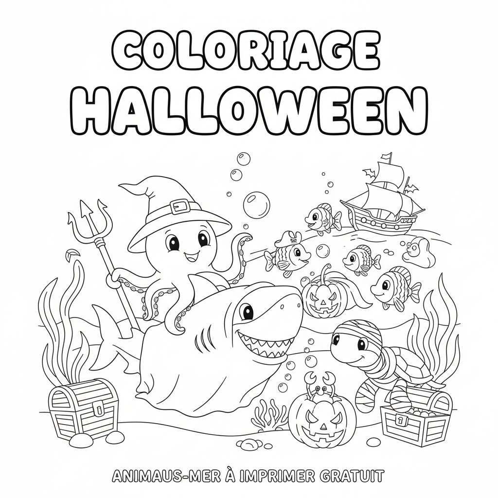 Coloriage coloriage halloween imprimer gratuit 5