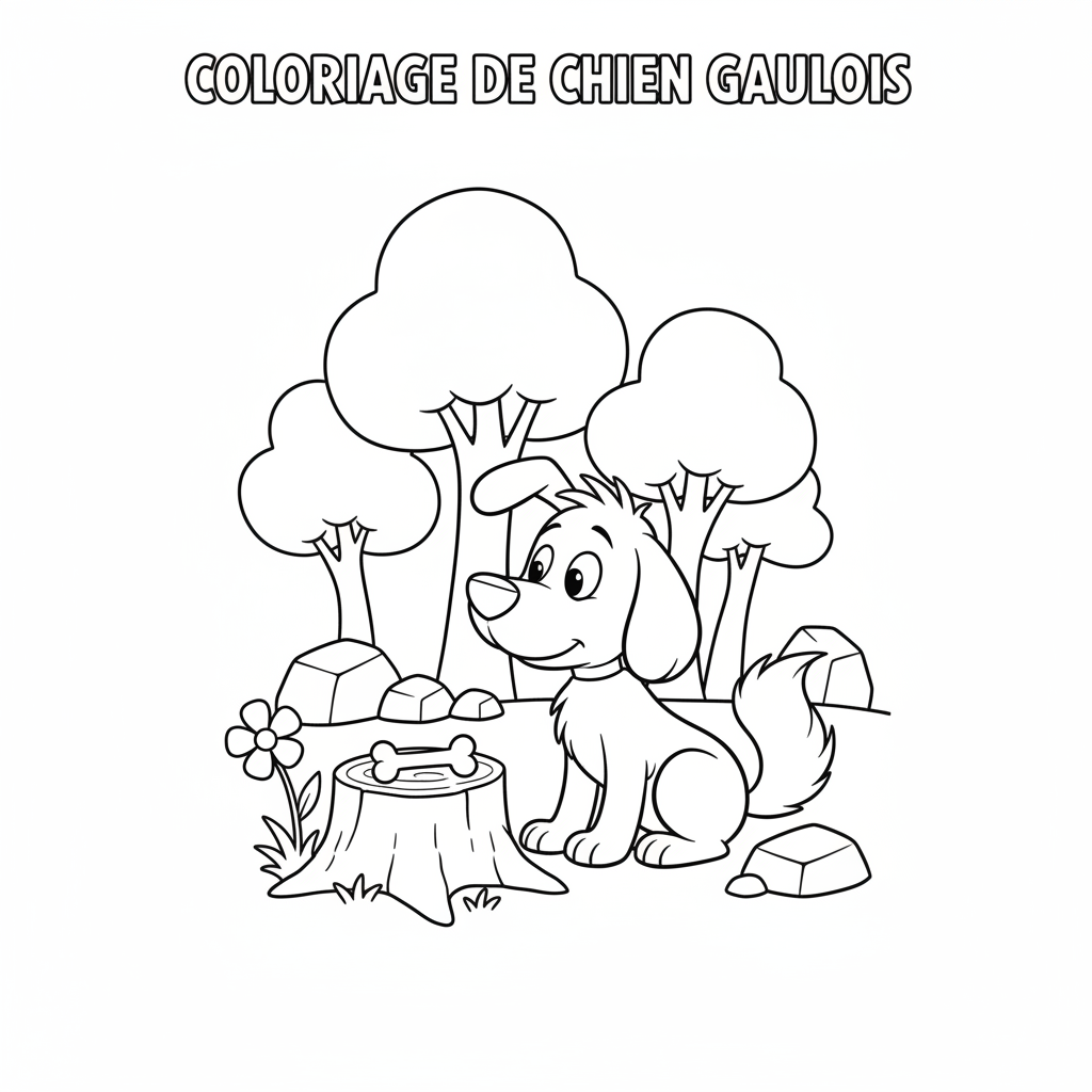 Coloriage coloriage idefix 2