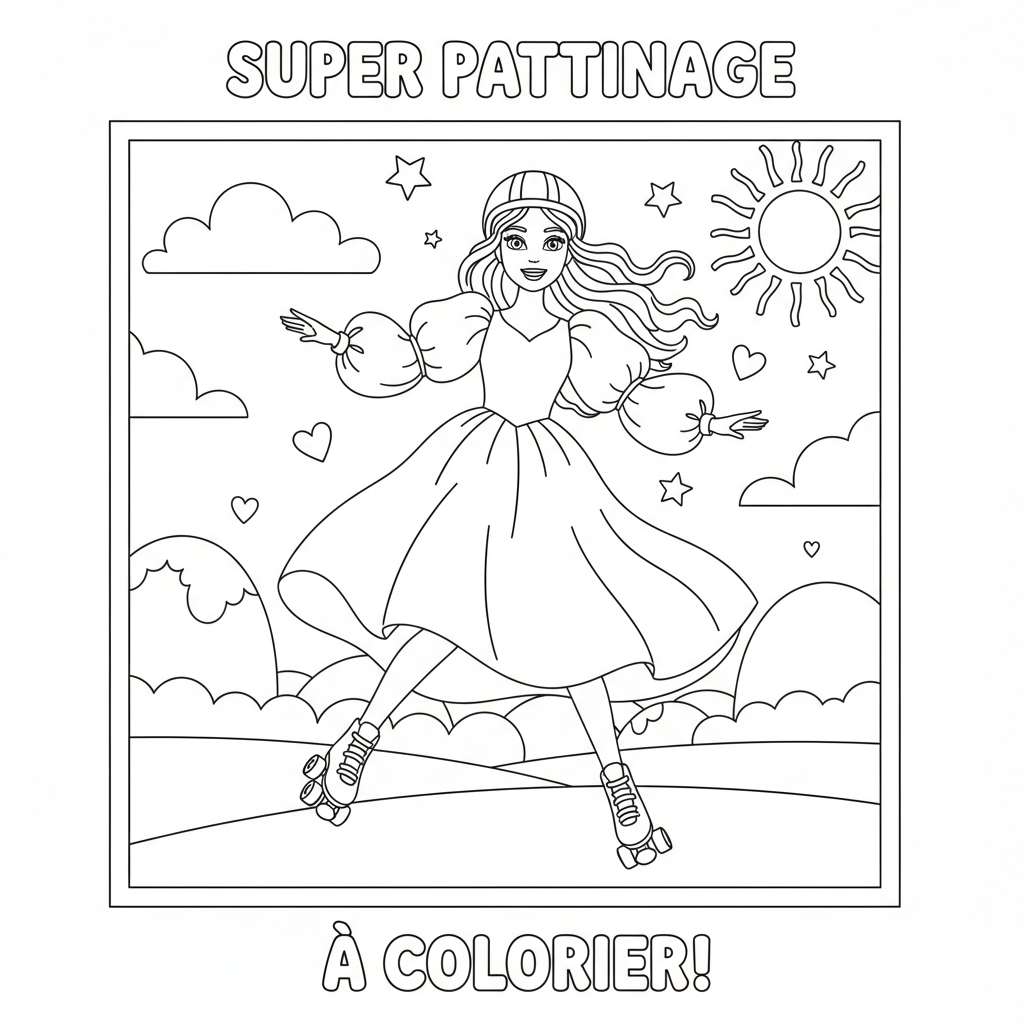 Coloriage coloriage imprimer barbie 5