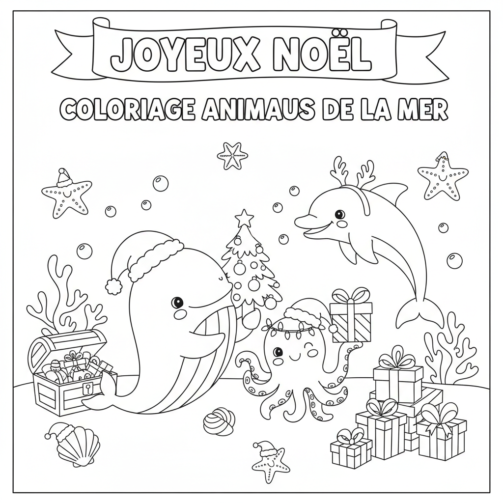 Coloriage Imprimer De Noel à Colorier pour Enfants