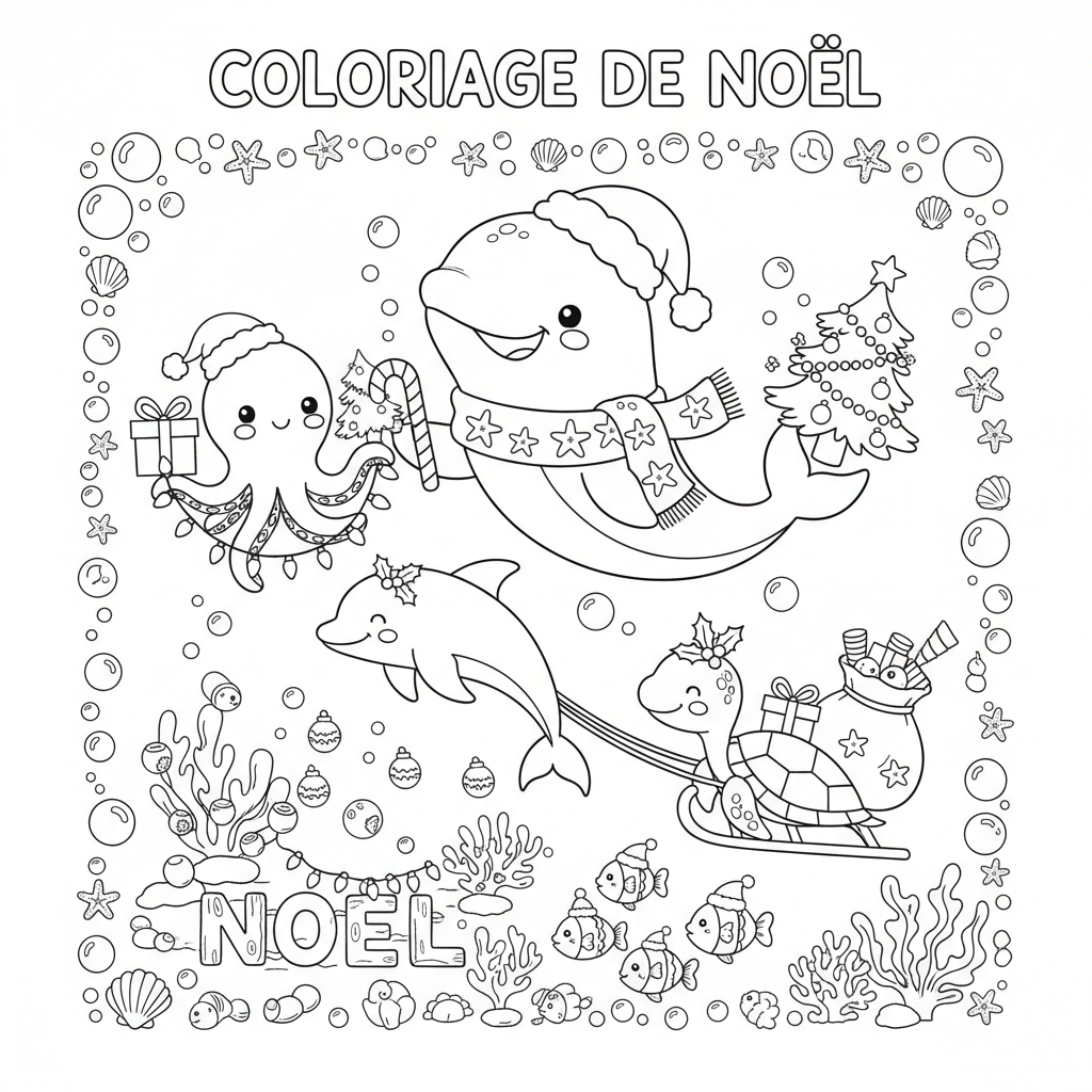Coloriage coloriage imprimer de noel 2