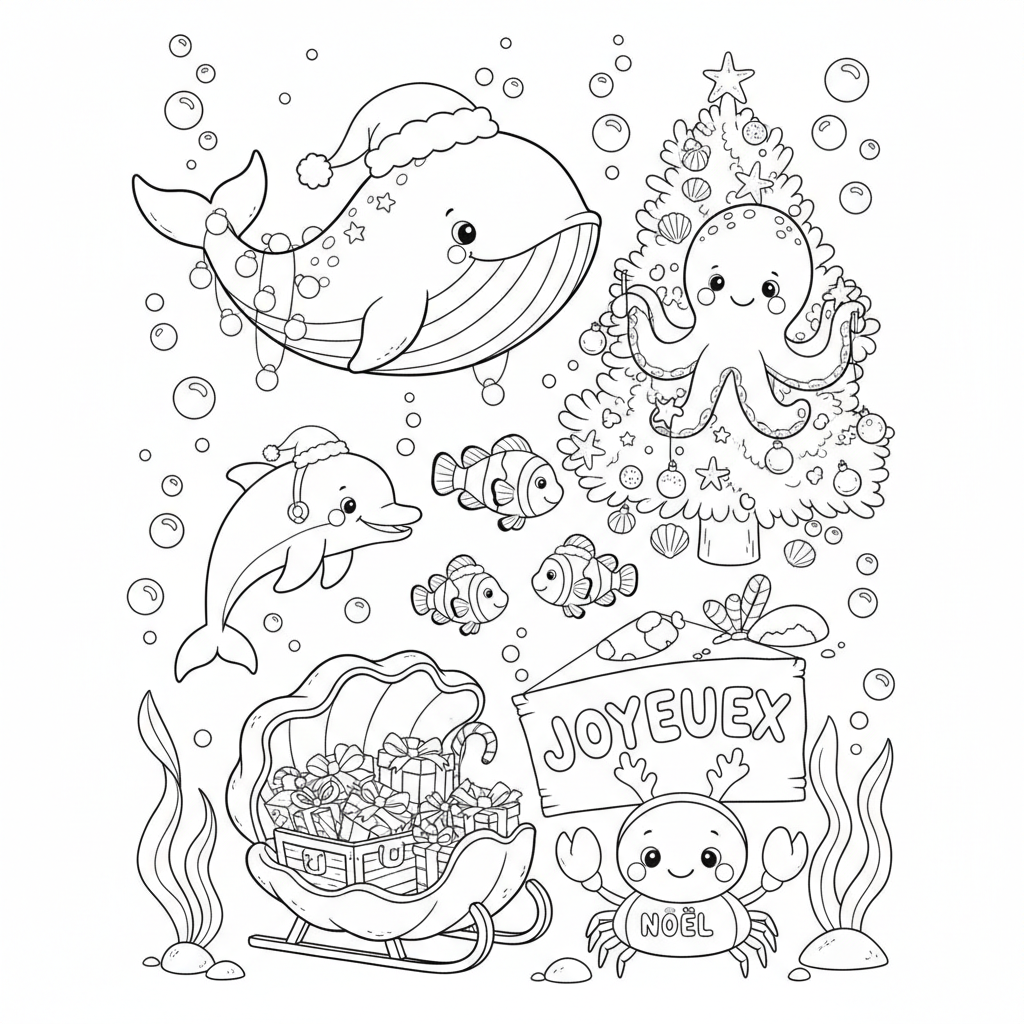 Coloriage coloriage imprimer de noel 4