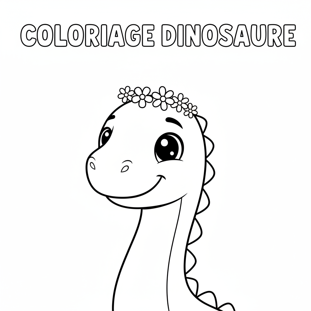 Coloriage coloriage imprimer dinosaure 4