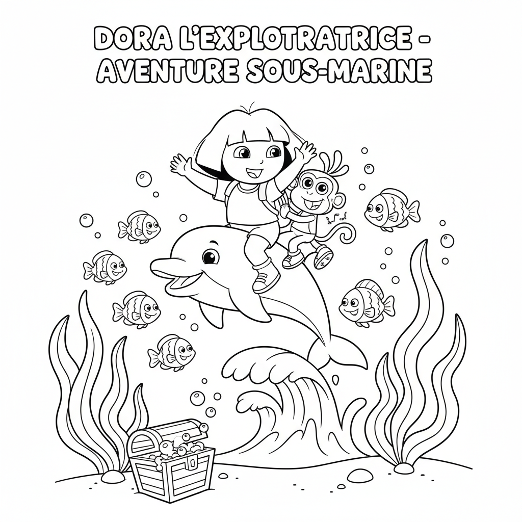 Coloriage coloriage imprimer dora 5