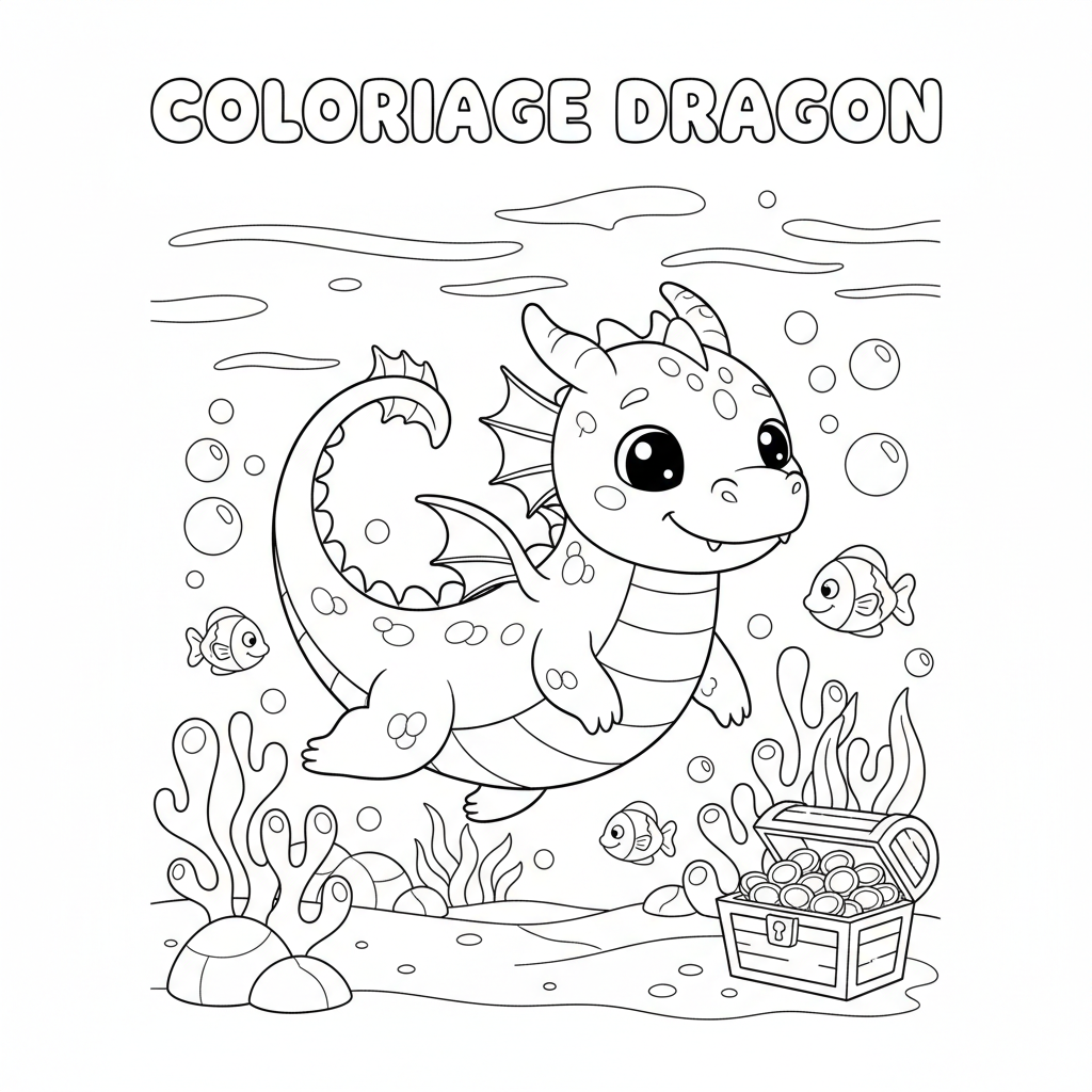Coloriage coloriage imprimer dragon 3