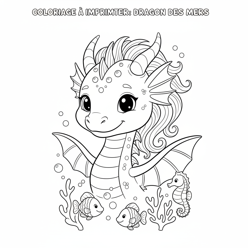 Coloriage coloriage imprimer dragon 4