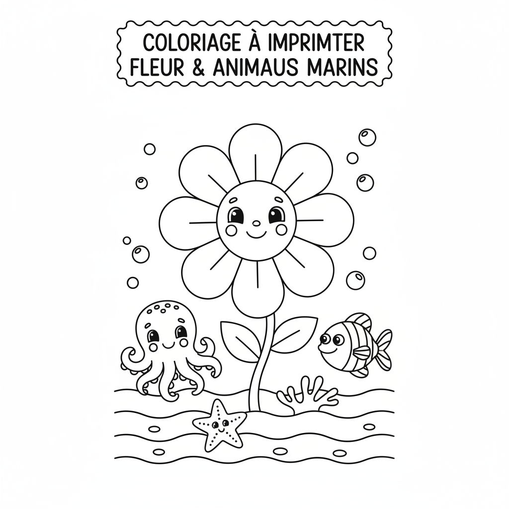Coloriage coloriage imprimer fleur
