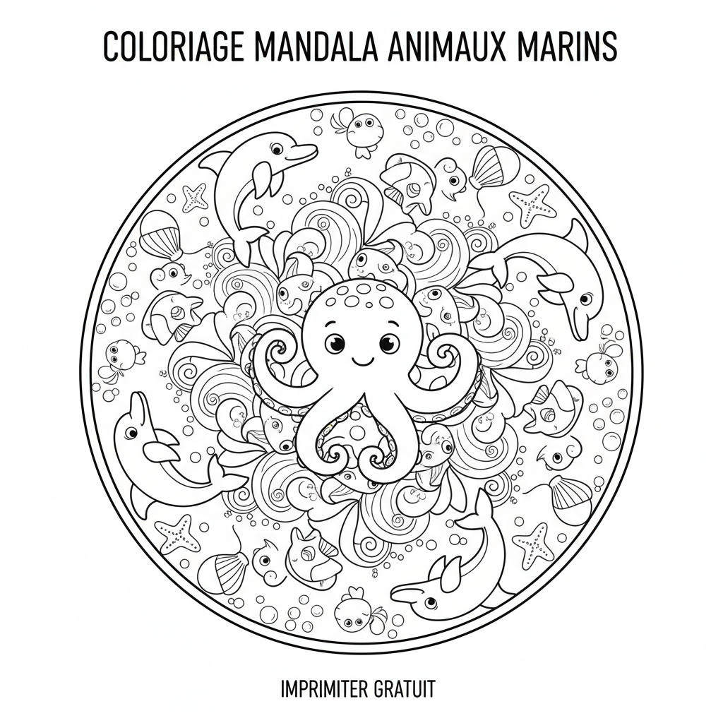 Coloriage coloriage imprimer gratuit mandala 5