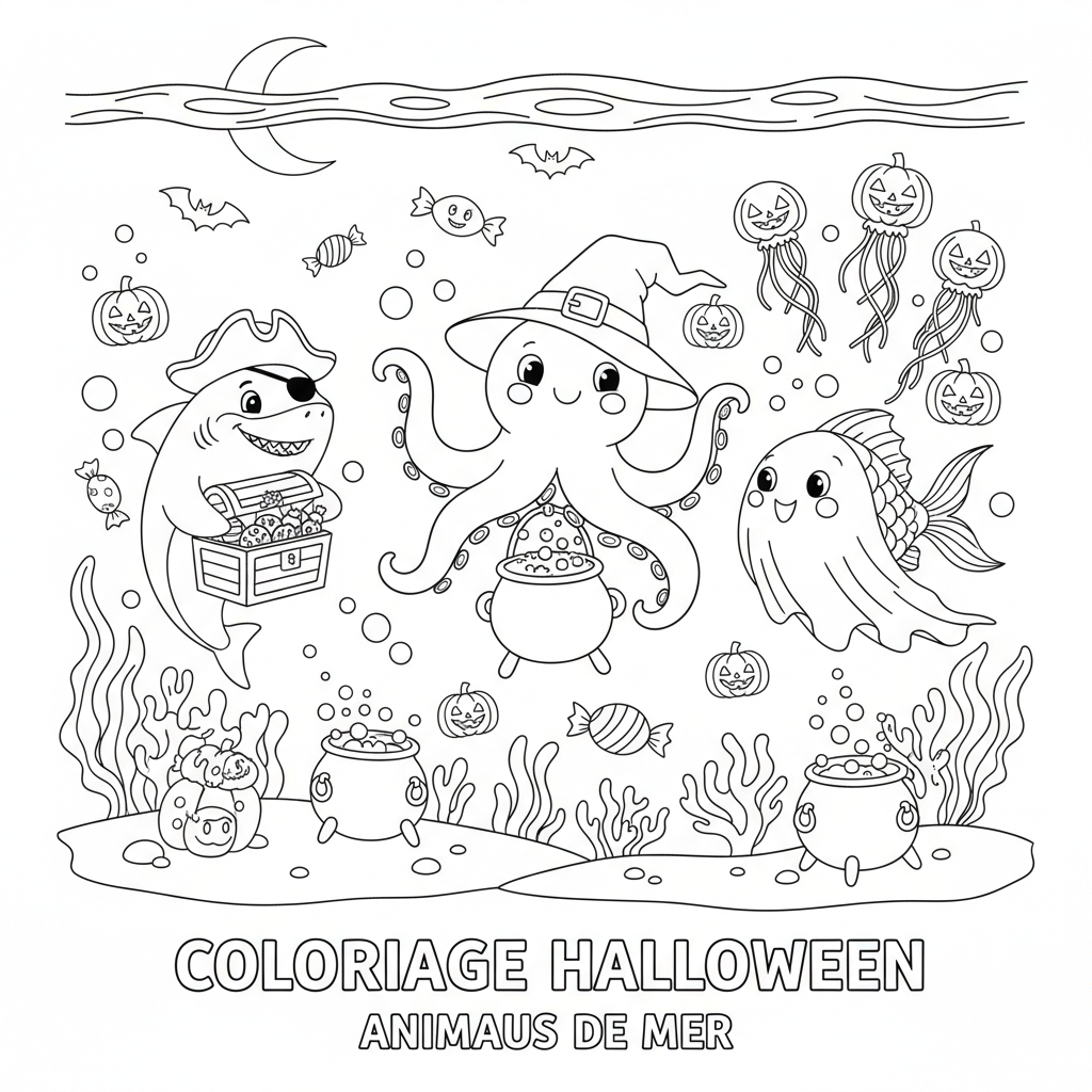 Coloriage coloriage imprimer halloween 5