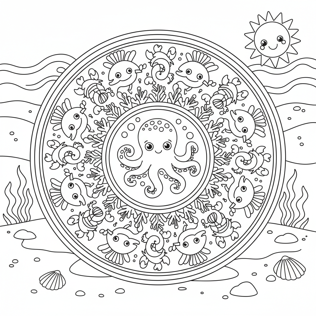 Coloriage coloriage imprimer mandala 3
