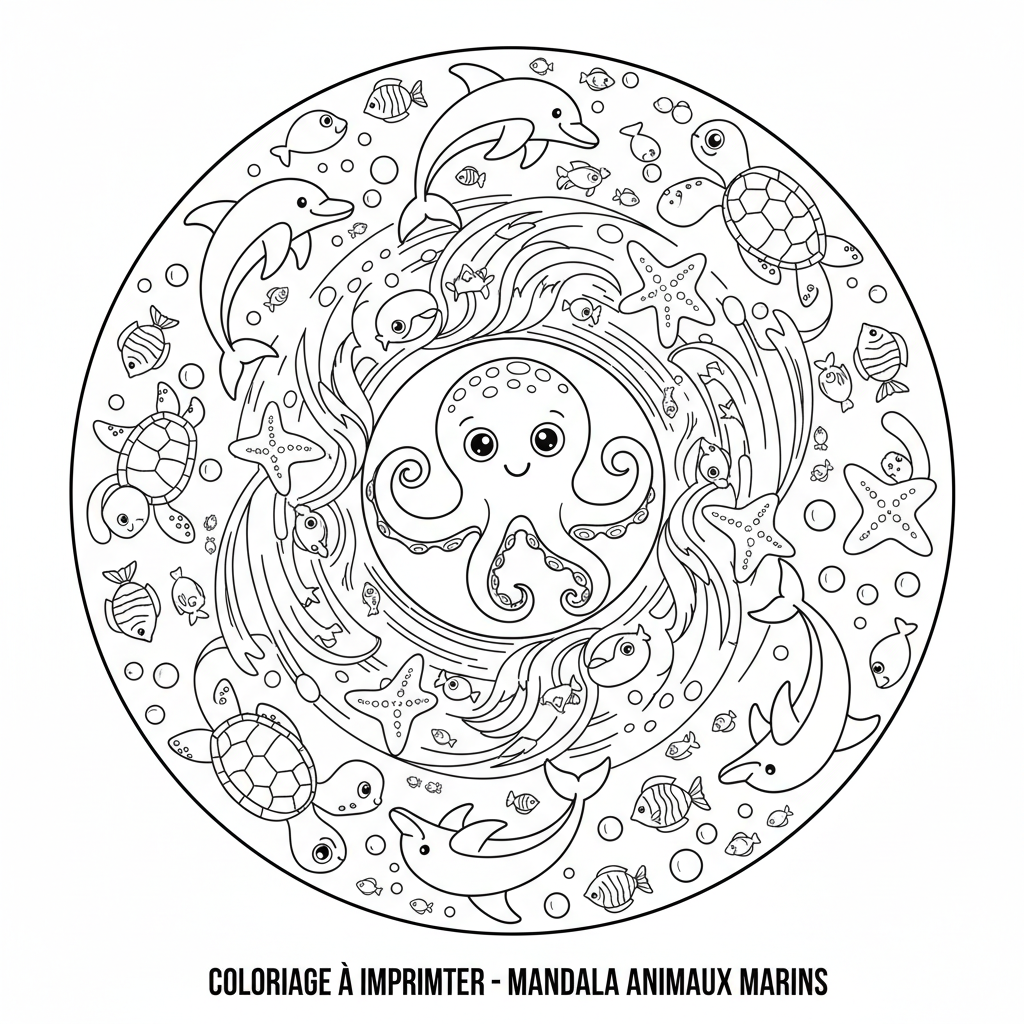 Coloriage coloriage imprimer mandala 5