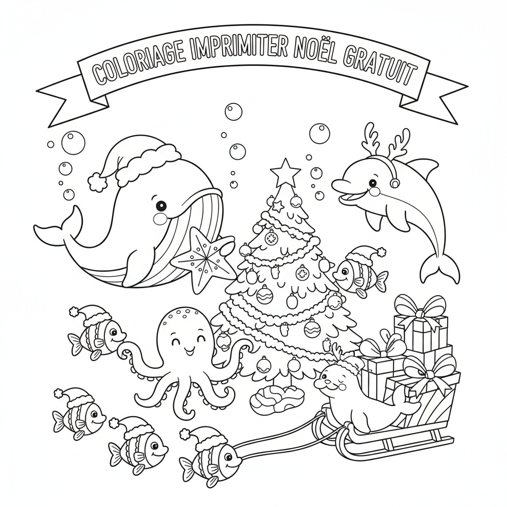 Coloriage coloriage imprimer noel gratuit