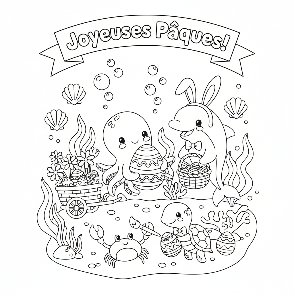 Coloriage coloriage imprimer paques