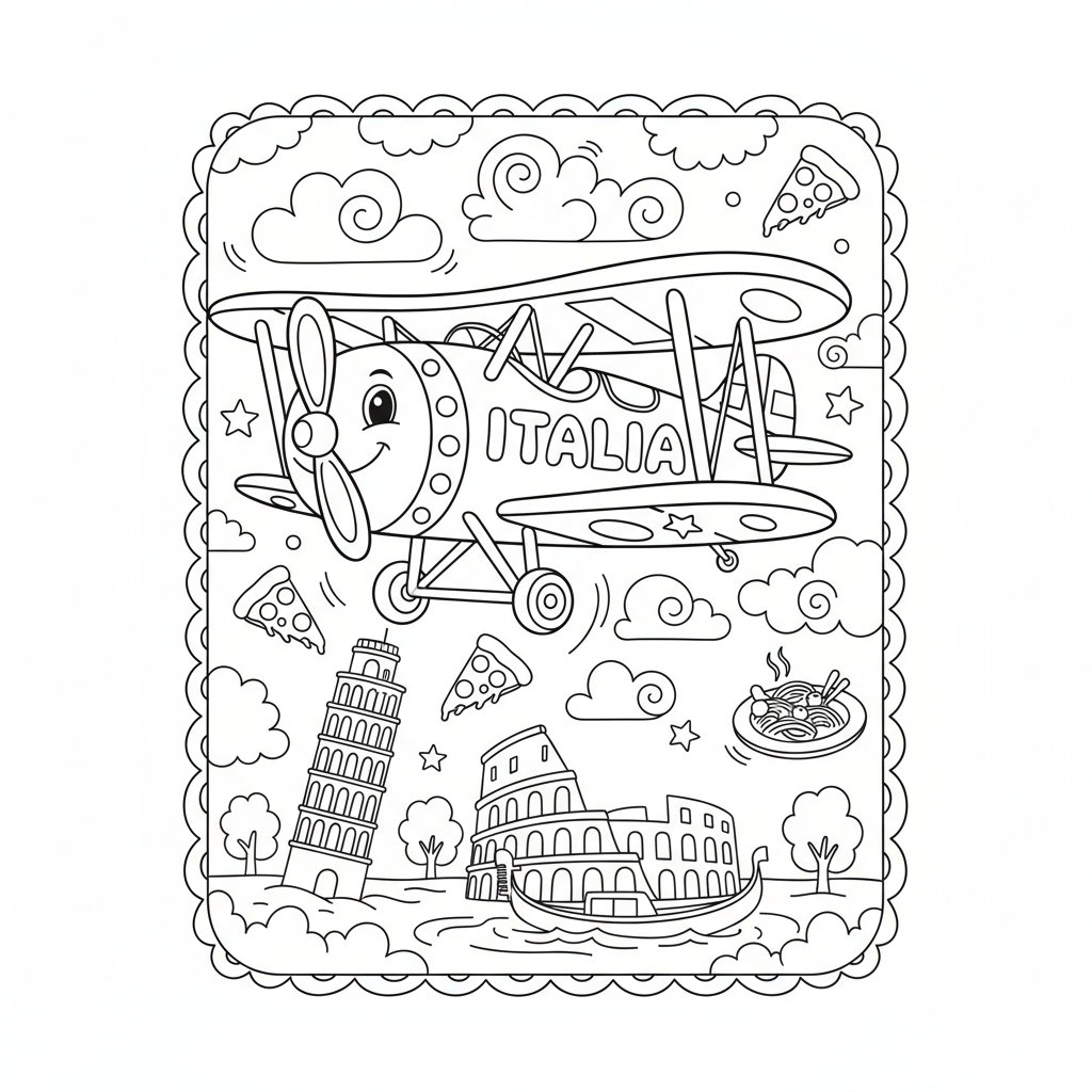 Coloriage coloriage italien 2