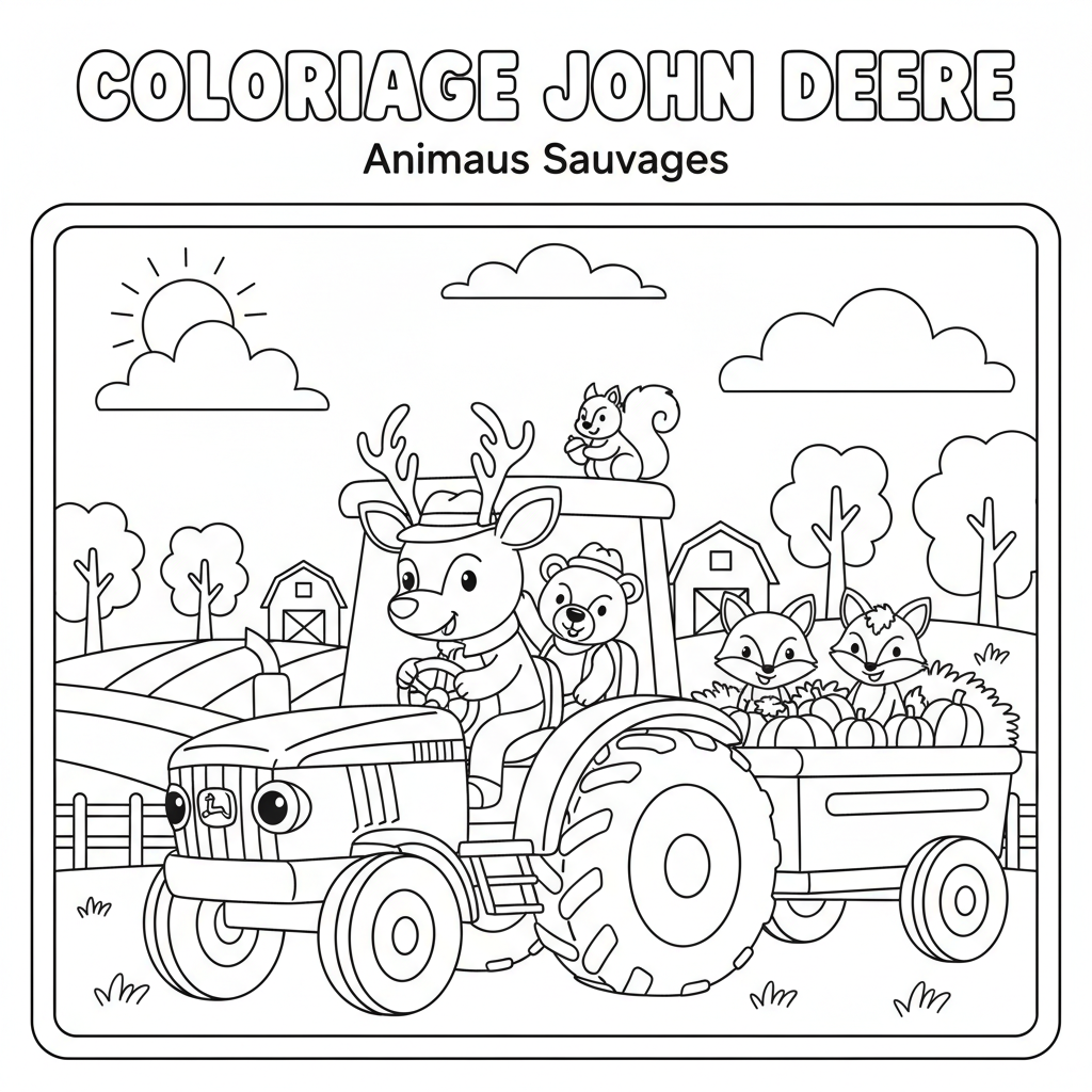 Coloriage coloriage john deere 3