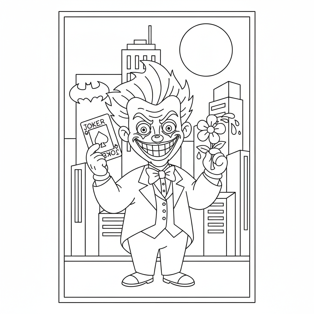 Coloriage coloriage joker 2