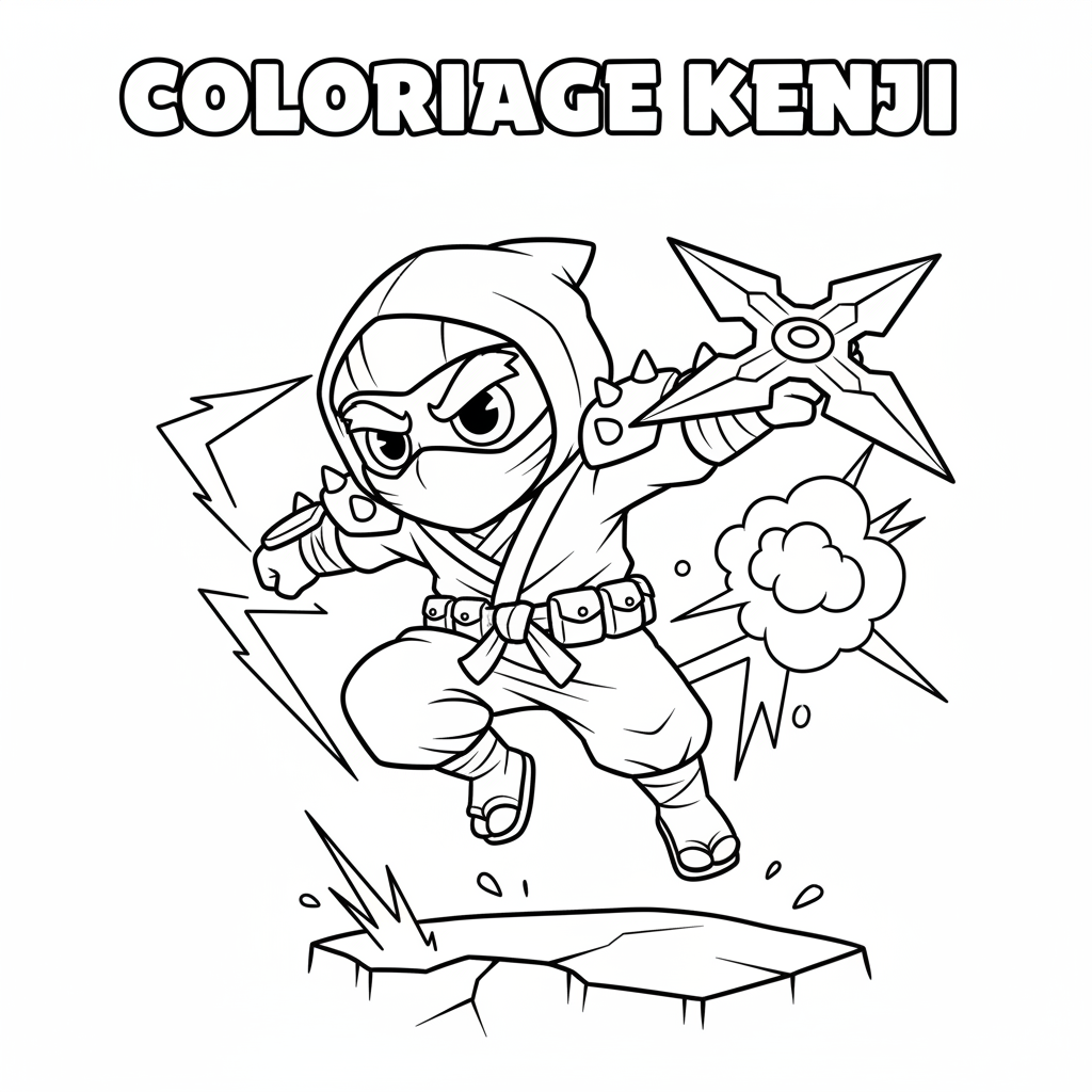 Coloriage coloriage kenji brawl stars 5