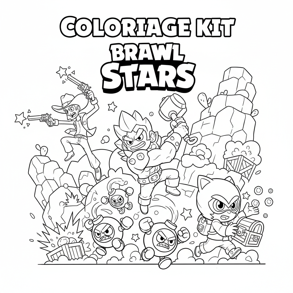 Coloriage coloriage kit brawl stars 5