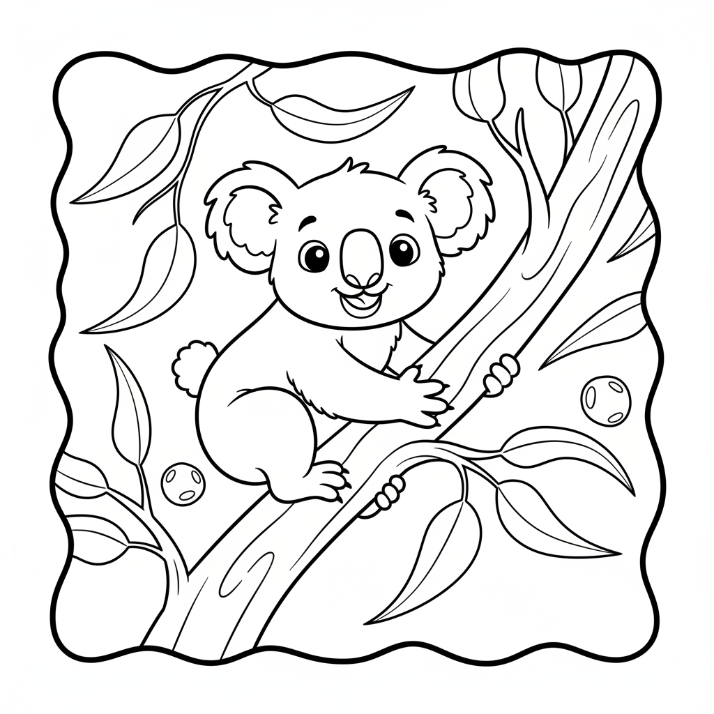 Coloriage coloriage koala 5