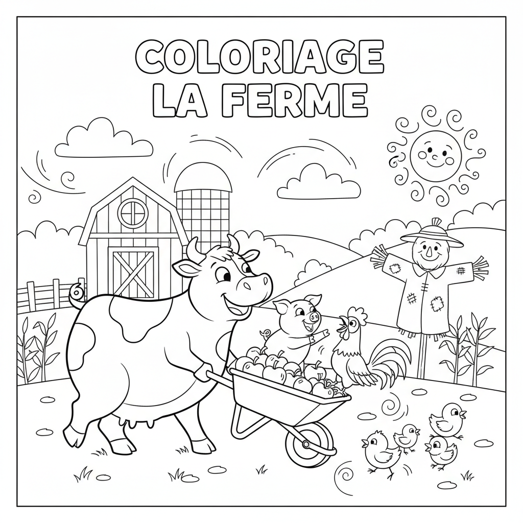 Coloriage coloriage la ferme à imprimer 5