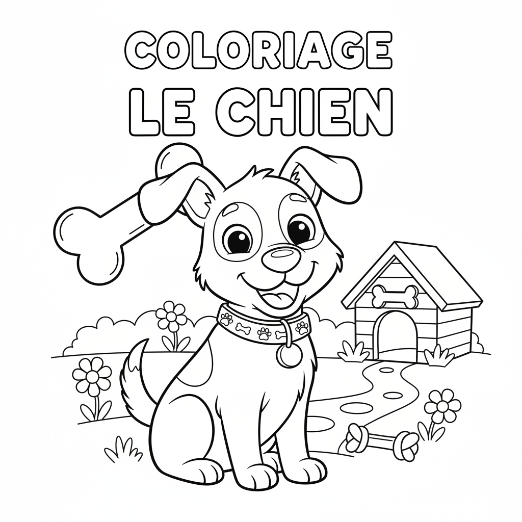 Coloriage coloriage le chien 2