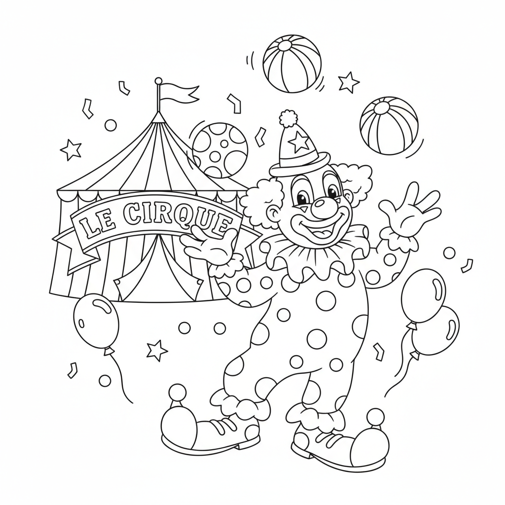Coloriage coloriage le cirque 2