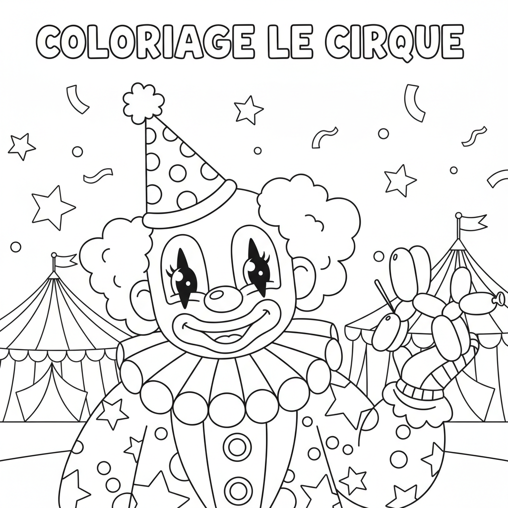 Coloriage coloriage le cirque 4