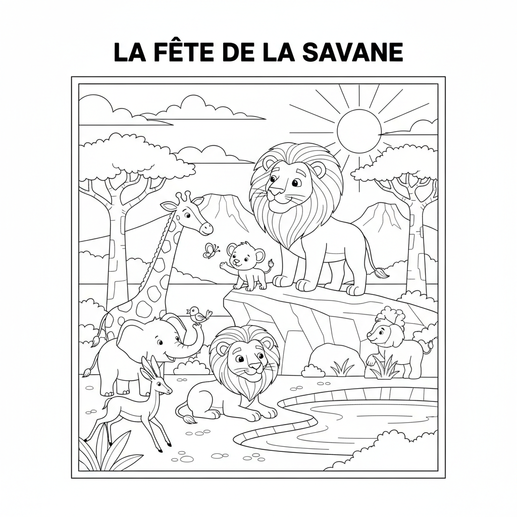 Coloriage coloriage le roi lion 2