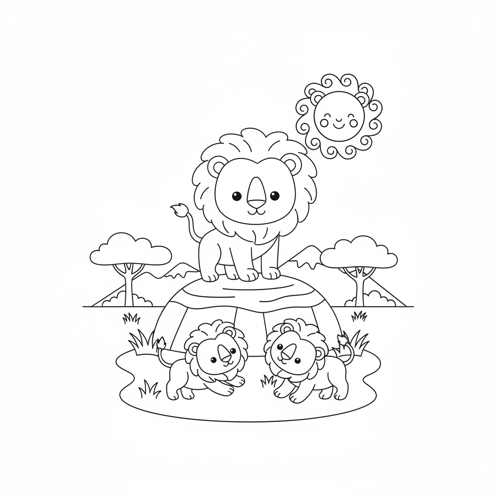 Coloriage Le Roi Lion 2 Gratuit à Imprimer