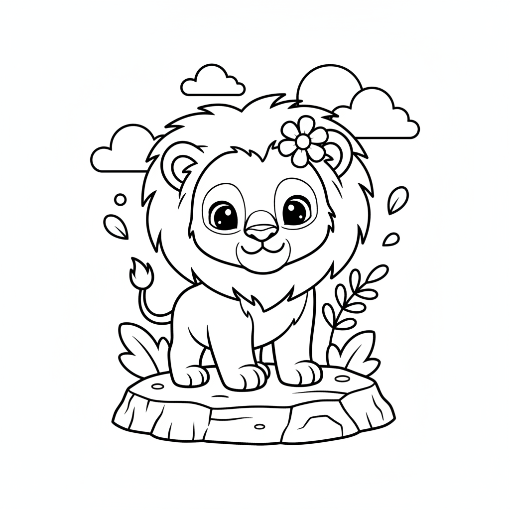 Coloriage coloriage le roi lion 4