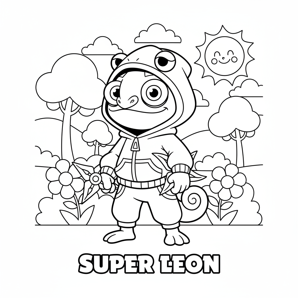 Coloriage coloriage leon brawl stars 3