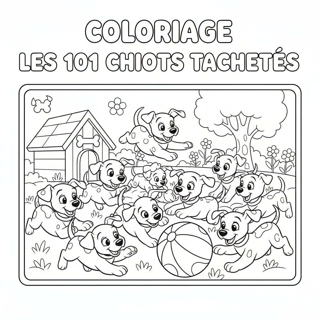 Coloriage coloriage les 101 dalmatiens 5