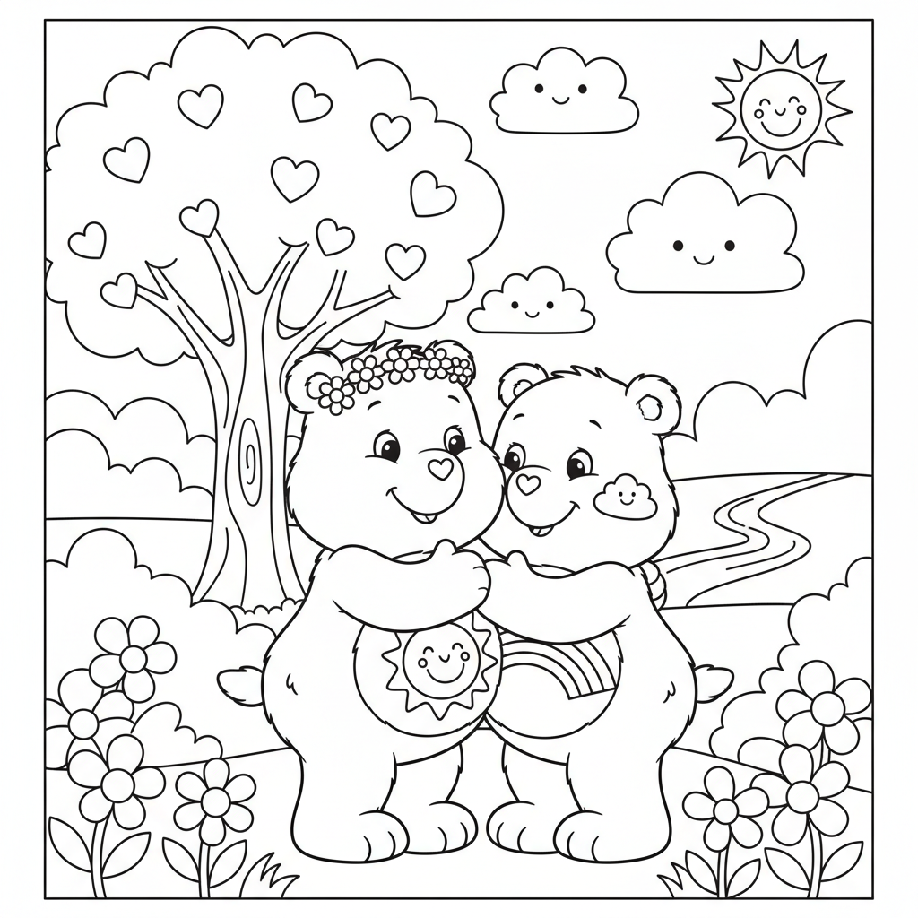 Coloriage coloriage les bisounours 3