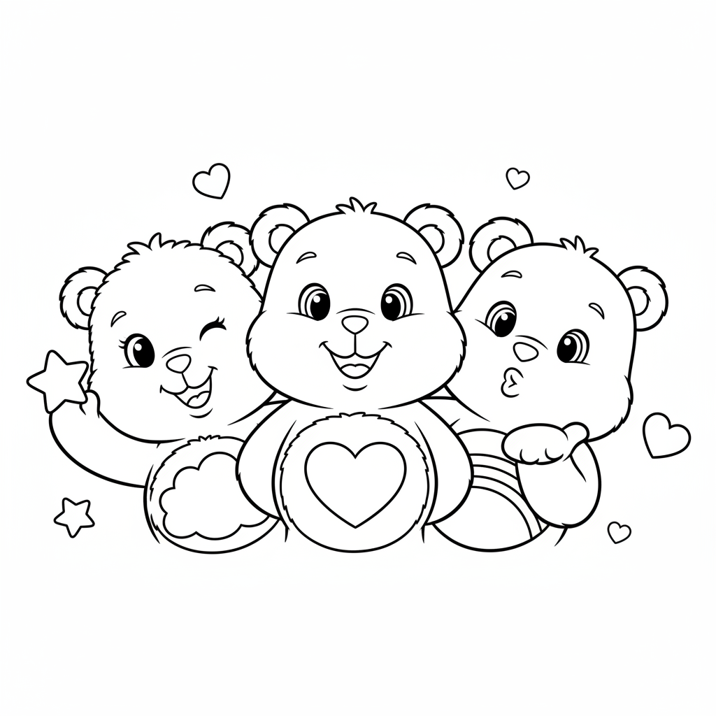 Coloriage coloriage les bisounours 4