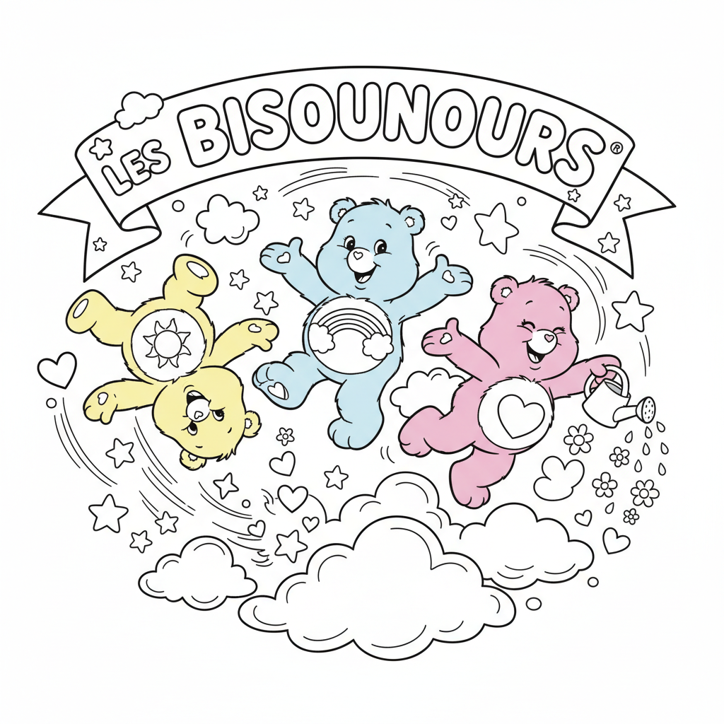 Coloriage coloriage les bisounours 5