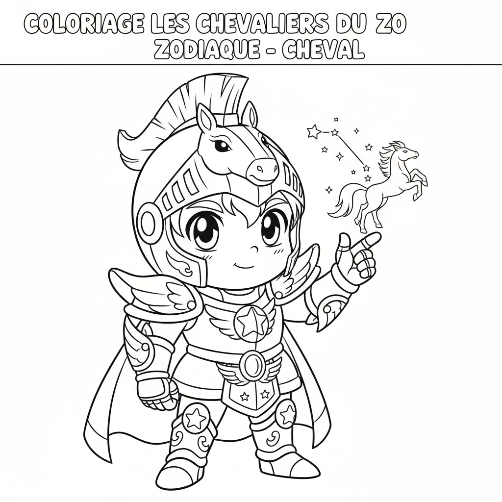 Coloriage coloriage les chevaliers du zodiaque 4