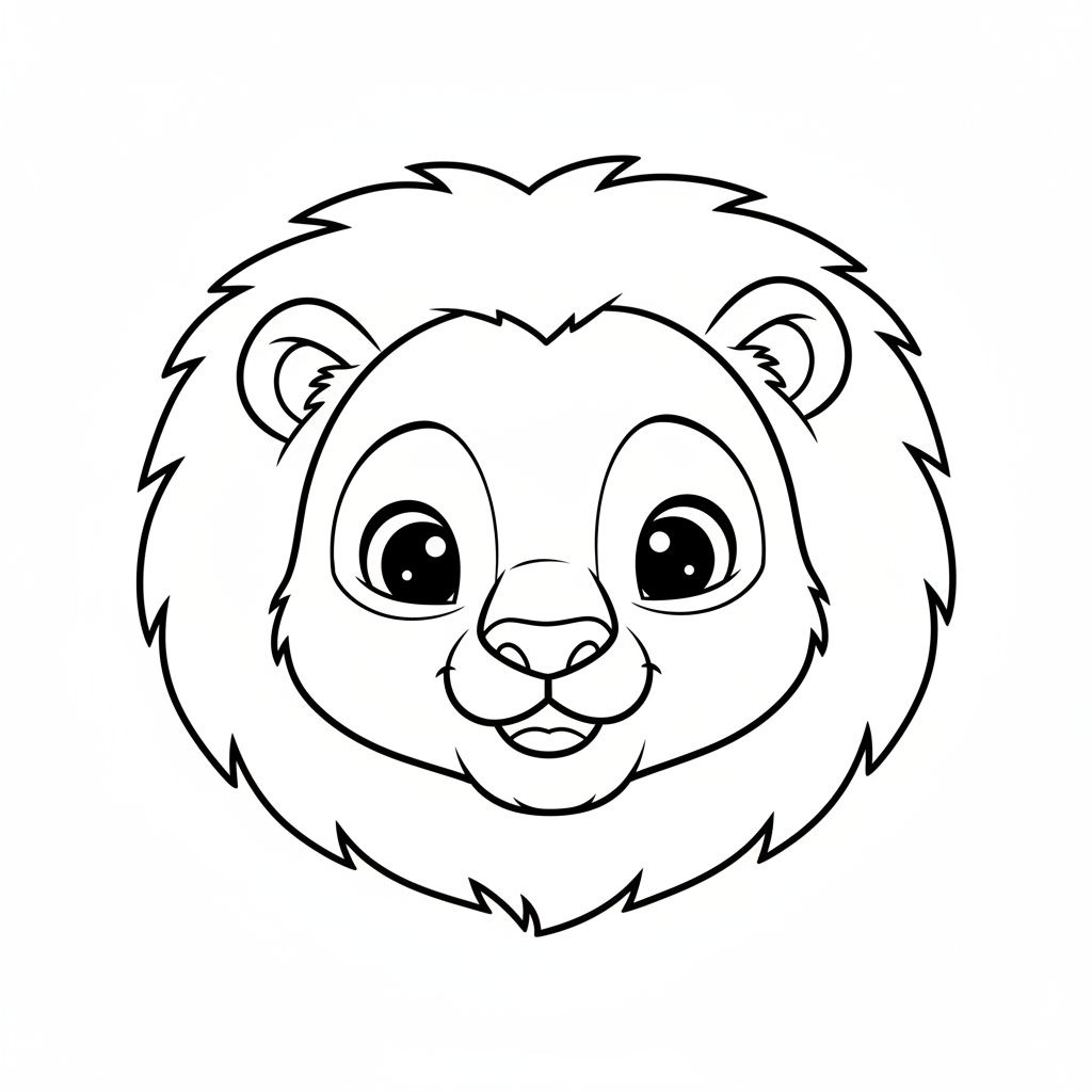Coloriage coloriage lion à imprimer 4