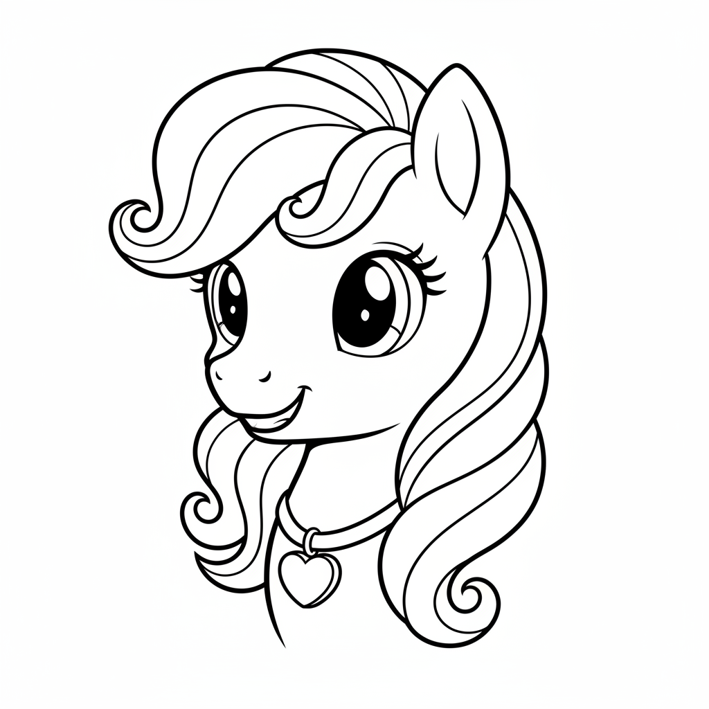 Coloriage coloriage little pony 4