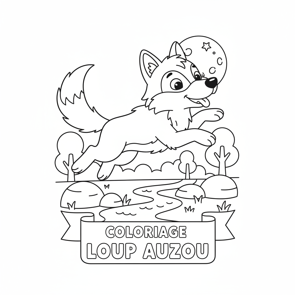 Coloriage coloriage loup auzou 5