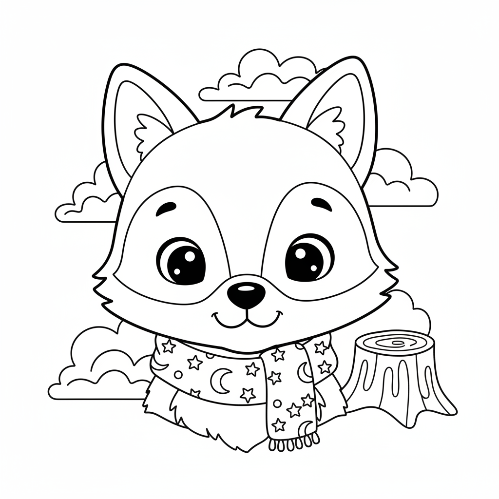 Coloriage coloriage loup maternelle 4