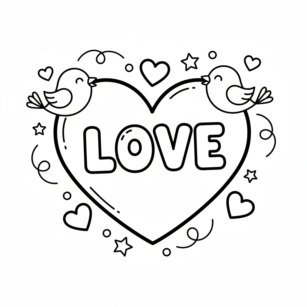 Coloriage coloriage love