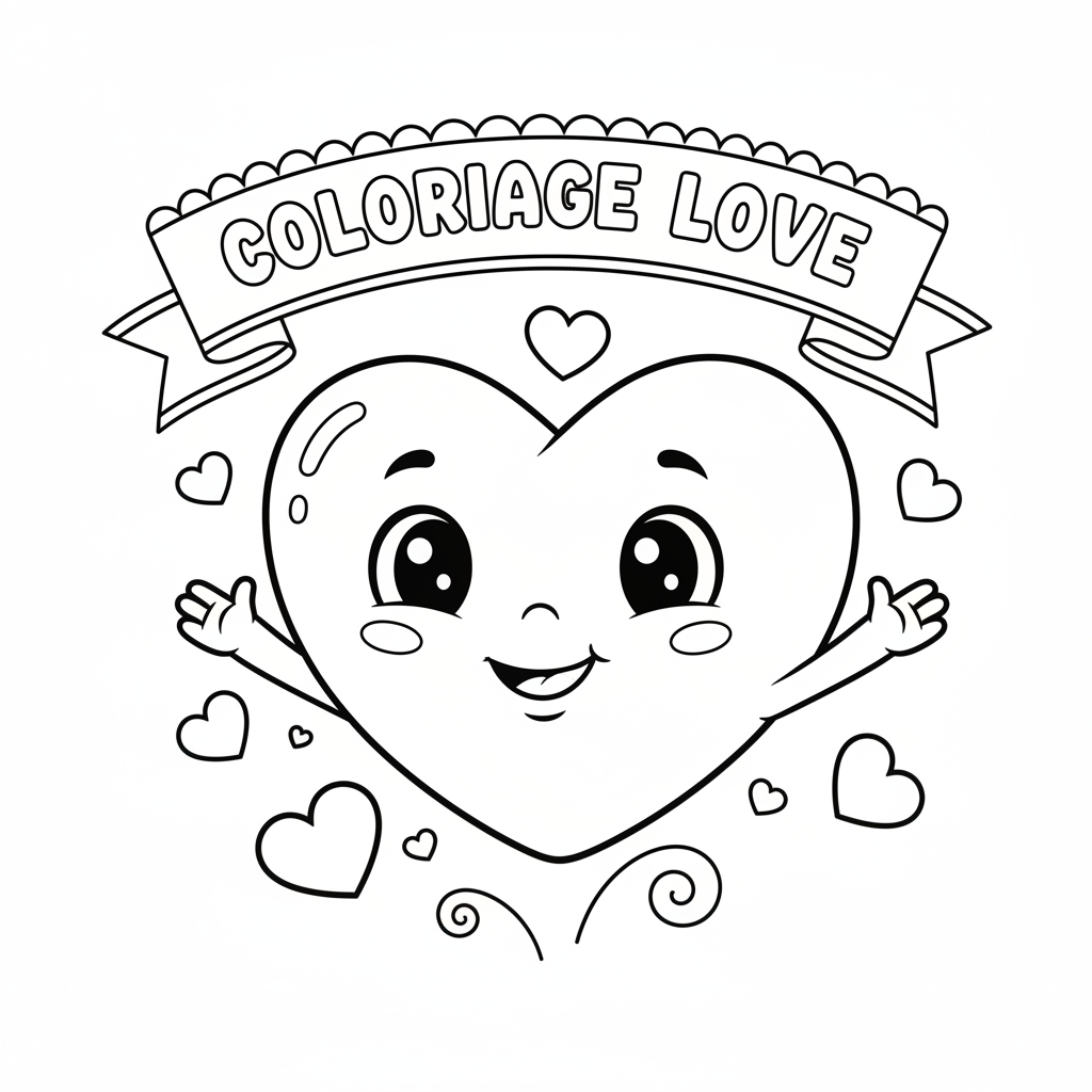 Coloriage coloriage love 4